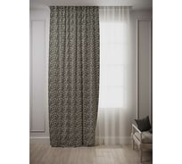 Штора Костромской текстиль Жаккард, Бирюзовый горох 150x260 см 00000000688