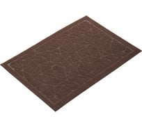 Влаговпитывающий коврик In'Loran ХОЛЛ с тиснением паутинка 40x60 см коричневый 130-462М
