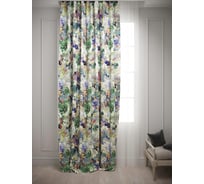 Штора Костромской текстиль Блэкаут Акварель 200x260 см, зеленый 00-00804140