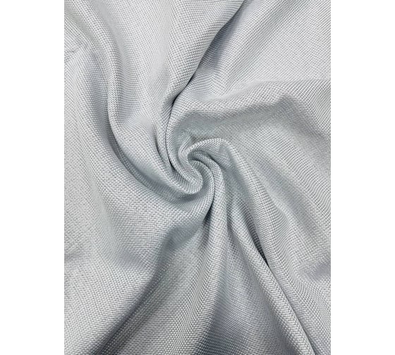 Штора с подхватом Костромской текстиль рогожка, 150x270 см, светло-серый 00-00804030