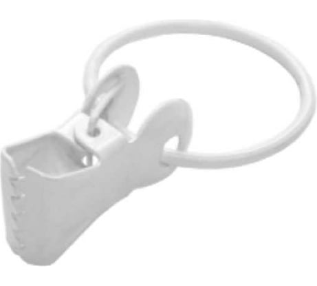 Шторный зажим Домарт белый 10 шт 170653