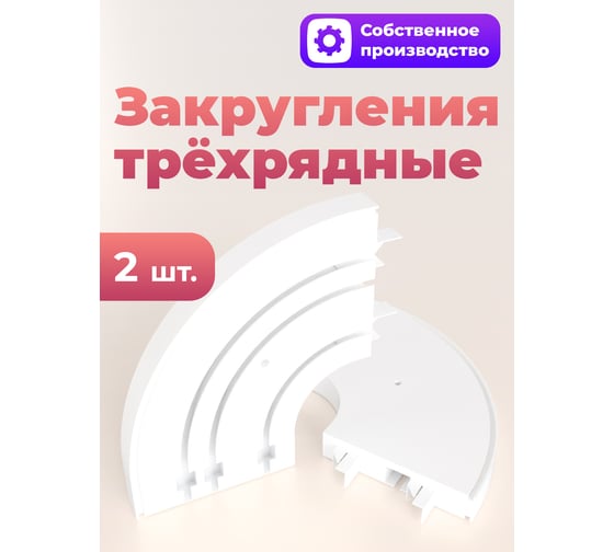 Трёхрядные закругления Peora пара блистер 64560
