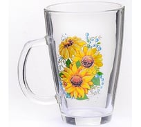 Кружка для чая Декостек Подсолнух 350 мл СП1525