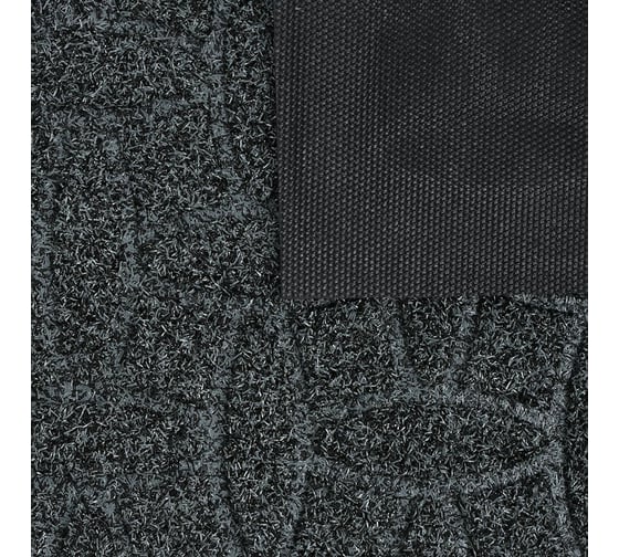 Рельефный коврик VORTEX GRASS 60x90 см, полипропилен, подложка резина, серый 24156