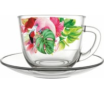 Подарочной набор Декостек Дуэт Фламинго в тропиках 4 предмета ТП69