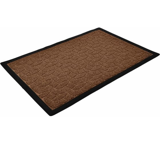 Рельефный коврик VORTEX GRASS 60x90 см, полипропилен, подложка резина, коричневый 24157 1