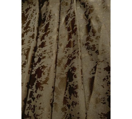 Штора Костромской текстиль Софт Облако, 150x260 см, коричневый 00-00803137