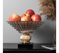 Фруктовница-конфетница BOGACHO Ривьера Стоунз бежевого цвета 52064/кремовый