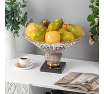 Фруктовница-конфетница BOGACHO Ривьера Стоунз серого цвета 52064/грей