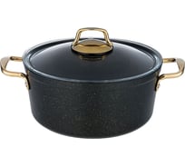 Кастрюля Agness ПРЕМИУМ ЧЕРНОЕ ЗОЛОТО 24x11 см, 4,4 л 936-214