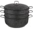 Кастрюля-мантоварка Agness GRACE 28x12/28x7.3/28x7.3 см трехслойное покрытие GRANIT PFOA 936-135 1