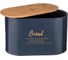 Хлебница Agness NAVY STYLE 2 в 1 10 л, 34х18х20 см, банка для сыпучих продуктов, 1.1 л 790-197 3