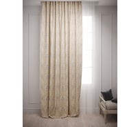 Штора Костромской текстиль Вензель, 200x270 см, молочный 00-00803832