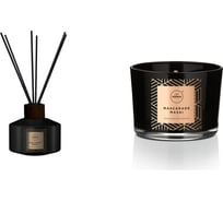 Набор диффузор и свеча Aroma Home SCENTED CANDLE 115 г and STICKS 50 мл MASCARADE MASAI 10013