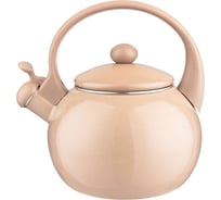Эмалированный чайник Agness СЕРИЯ DELUXE со свистком, с эффектом металлик, 2.2 л 901-087