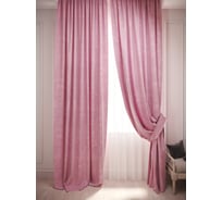 Комплект штор с подхватами Костромской текстиль Канвас ширина 300 см высота 280 см, розовый 00-00803266