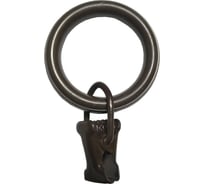 Кольца Арт-Декор с зажимом D20, 10 шт коричневый 4620748740707