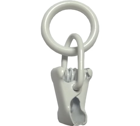 Кольца Арт-Декор с зажимом D10, 10 шт белый 4620748740783