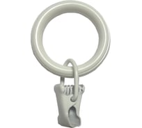 Кольца Арт-Декор с зажимом D20, 10 шт белый 4620748740684