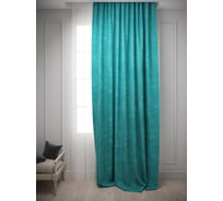 Штора Костромской текстиль Канвас ширина 200 см высота 280 см, темно-бирюзовый 00-00803894