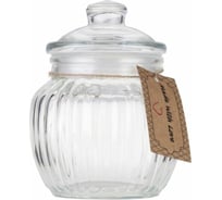 Банка для хранения Walmer Wave 0.6 л, стекло, пластик W05120060
