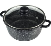 Кастрюля Casta Avrora, 2 л, литой алюминий, со стеклянной крышкой AV-2Л-М