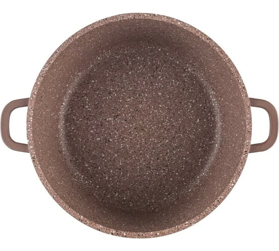 Кастрюля Casta Bamino 5,7 л., литой алюминий, со стеклянной крышкой индукция BAM-6-К