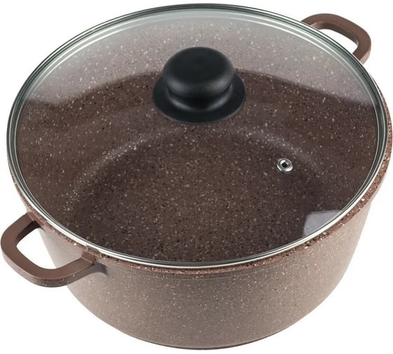 Кастрюля Casta Bamino 3,3 л., литой алюминий, со стеклянной крышкой, индукция BAM-3-К