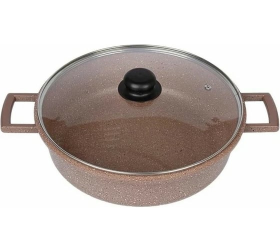 Жаровня сотейник Casta с крышкой Bamino , 28 см, литой алюминий ИНДУКЦИЯ BAM-28-СТ 1