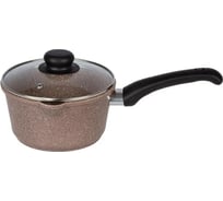 Ковш Casta Bamino со стеклянной крышкой и сливным носиком, 1,6 л., индукция BAM-16-SR