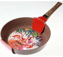 Сковорода Casta Bamino, 24 см, глубокая, съёмная ручка, литой алюминий, ИНДУКЦИЯ BAM-24-СР