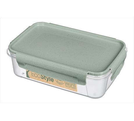 Контейнер для продуктов Бытпласт LOCK&OK 0,75 л зеленый флэк 437110636