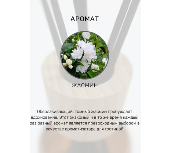 Ароматизатор для помещений Parfum Eternel Jasmine 60 мл 00659