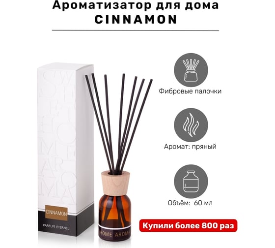 Ароматизатор для помещений Parfum Eternel Cinnamon 60 мл 00698