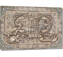 Картина ООО Первое ателье Венеция в рамке из цветов 84x60 см ps97374-2