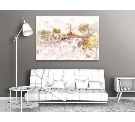 Картина ООО Первое ателье Париж в акварели 35x24 см ps97363-1