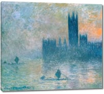 Картина-репродукция ООО Первое ателье Здание парламента Эффект тумана 68x60 см ps143191-2