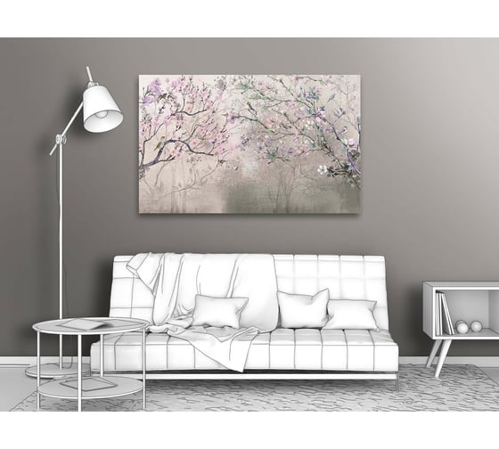 Картина ООО Первое ателье Живописные ветки деревьев 115x72 см ps98645-5