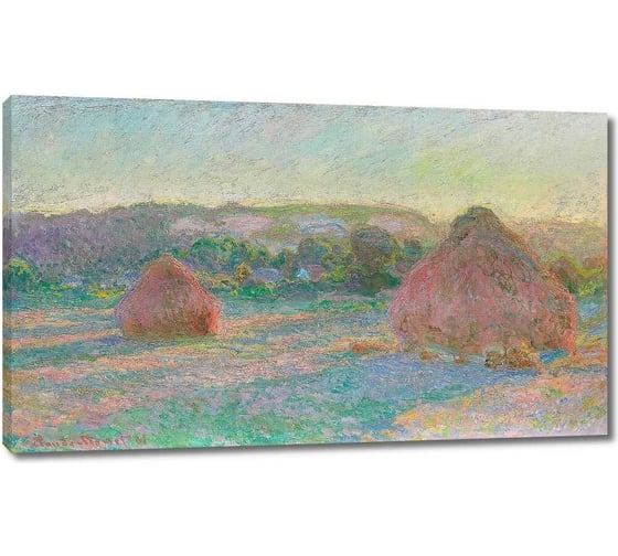 Картина-репродукция ООО Первое ателье Стога пшеницы конец лета 101x60 см ps143175-2 1