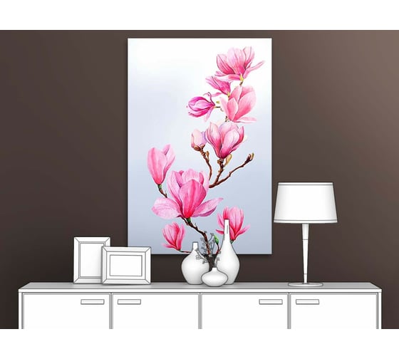 Картина ООО Первое ателье Веточка магнолии 60x91 см ps97346-3