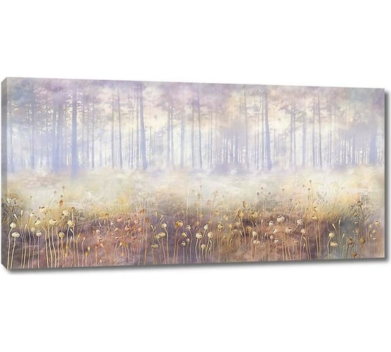 Картина ООО Первое ателье Осенний туманный лес 35x18 см ps97390-1 1
