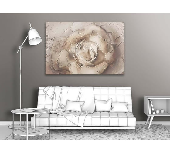 Картина ООО Первое ателье Объемная роза 35x23 см ps97370-1