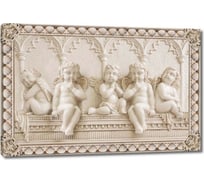 Картина ООО Первое ателье Барельеф с ангелочками 60x40 см ps78692-3