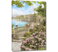 Картина ООО Первое ателье Набережная на греческом острове 35x52 см ps143049-1