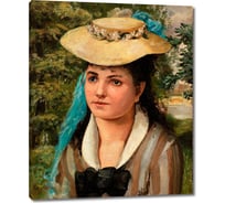 Картина-репродукция ООО Первое ателье Лиза в соломенной шляпке 60x73 см ps111063-3