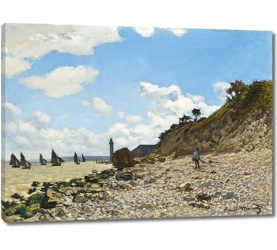 Картина-репродукция ООО Первое ателье Побережье в Онфлере 35x26 см ps143181-1 1