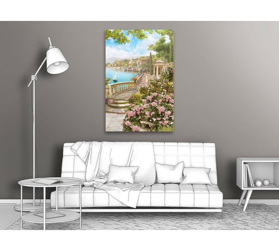 Картина ООО Первое ателье Набережная на греческом острове 60x90 см ps143049-3