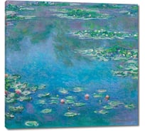 Картина-репродукция ООО Первое ателье Водяные лилии, голубые 62x60 см ps143204-2