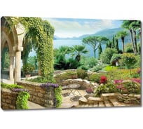 Картина ООО Первое ателье Арки в саду у залива 80x53 см ps78672-4