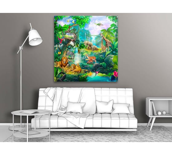 Картина ООО Первое ателье Безмятежный рай в джунглях 35x36 см ps94642-1